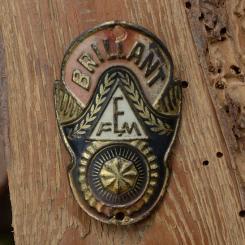 Steuerkopfschild BRILLANT, 30-50er Jahre, Originalschild aus Sammlungsbestand 