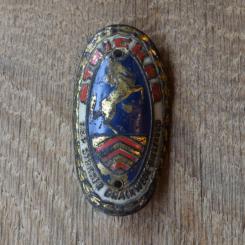 Steuerkopfschild Stricker, 50er Jahre, Originalschild aus Sammlungsbestand 