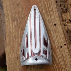 Steuerkopfschild BAUER, Klein Auheim, 30-50er Jahre, Originalschild aus Sammlungsbestand 