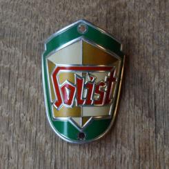 Steuerkopfschild Solist, 50er Jahre, Originalschild aus Sammlungsbestand 