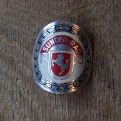 Steuerkopfschild Sunder- Rad, 50er Jahre, Originalschild aus Sammlungsbestand 