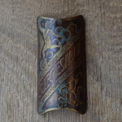 Steuerkopfschild Siegeslauf (kleiner Spannungsriss im oberen Bereich), 20er Jahre, Originalschild aus Sammlungsbestand 