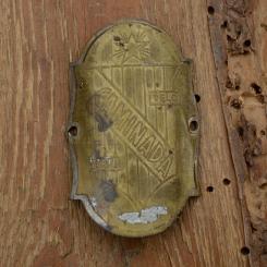 Steuerkopfschild CAMINADA, 30-50er Jahre, Originalschild aus Sammlungsbestand 