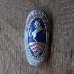 Steuerkopfschild Stricker, 50er Jahre, Originalschild aus Sammlungsbestand 