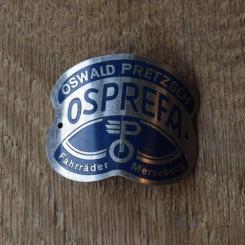 Steuerkopfschild Osprefa, 30-50er Jahre, Originalschild aus Sammlungsbestand 