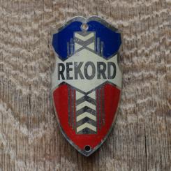 Steuerkopfschild Rekord, 30-50er Jahre, Originalschild aus Sammlungsbestand 