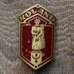 Steuerkopfschild Roland, 30er Jahre, Originalschild aus Sammlungsbestand 