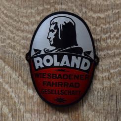 Steuerkopfschild Roland, 50er Jahre, Originalschild aus Sammlungsbestand 