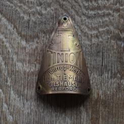 Steuerkopfschild Tinion Herford, 30er Jahre, Originalschild aus Sammlungsbestand 