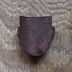 Steuerkopfschild Torpedo Frankfurt a. M., 30er Jahre, Originalschild aus Sammlungsbestand 