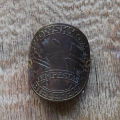 Steuerkopfschild Tempestas Kaselowsky Bielefeld, 30er Jahre, Originalschild aus Sammlungsbestand 