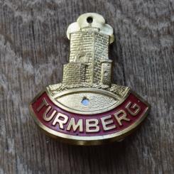 Steuerkopfschild Turmberg, 50er Jahre, Originalschild aus Sammlungsbestand 