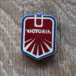 Steuerkopfschild Victoria Kunststoff, 70-80er Jahre, Originalschild aus Sammlungsbestand 