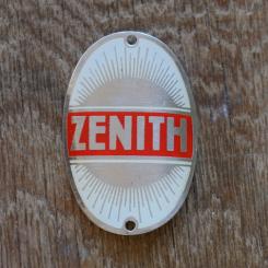 Steuerkopfschild Zenith, 50er Jahre, Originalschild aus Sammlungsbestand 