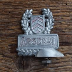 Schutzblechfigur ARSENAL, Alu Druckguss, orig. Altbestand 50er Jahre, Zustand siehe Bild 