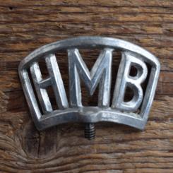 Schutzblechfigur HEINRICH MÜNSTERMANN BUCHHOLZ, Alu Druckguss, orig. Altbestand 50er Jahre 