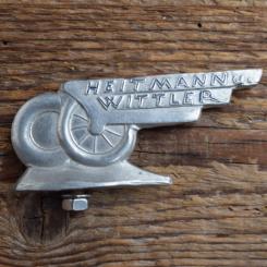 Schutzblechfigur HEITMANN U. WITTLER, Alu Druckguss, orig. Altbestand 50er Jahre, Zustand siehe Bild 