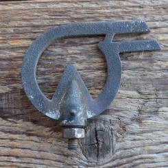 Schutzblechfigur WITTLER, Alu Druckguss, orig. Altbestand 30-40er Jahre, Zustand siehe Bild 