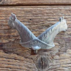 Schutzblechfigur FAHRRAD WERKE NIEDERSACHSEN, Alu Druckguss, orig. Altbestand 50er Jahre 
