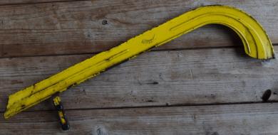 Kettenschutz "HORN", Länge c.a. 49 cm, orig. 60-70er J., unrestaurierter Zustand gem. Bildern 