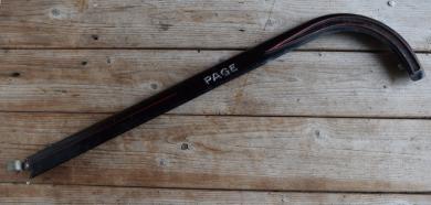 Kettenschutz "PAGE", Länge c.a. 55 cm, orig. 30-50er J., unrestaurierter Zustand gem. Bildern  