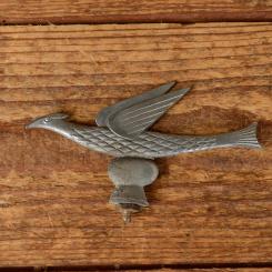 Universale Schutzblechfigur VOGEL - passend für jedes Rad, Alu Druckguss, orig. Altbestand 30er Jahre, Zustand siehe Bild 