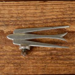 Universale Schutzblechfigur VOGEL - passend für jedes Rad, Alu Druckguss, orig. Altbestand 50er Jahre, Zustand siehe Bild 