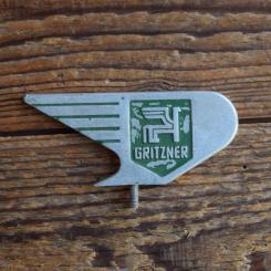 Schutzblechfigur GRITZNER, Alu Druckguss, orig. Altbestand 50er Jahre, Zustand siehe Bild 