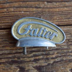 Schutzblechfigur FALTER, Alu Druckguss, orig. Altbestand 50er Jahre, Zustand siehe Bild 