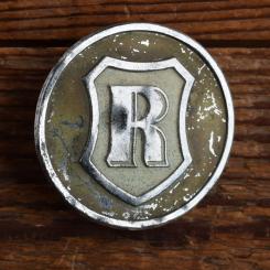 Schutzblechwappen für hinten RABENEICK, 50er Jahre, Originalschild aus Sammlungsbestand 