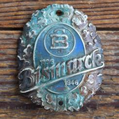 Steuerkopfschild BISMARCK, 50er Jahre, Originalschild aus Sammlungsbestand 