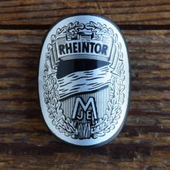 Steuerkopfschild RHEINTOR, 80er Jahre, Originalschild aus Sammlungsbestand, kunststoff 