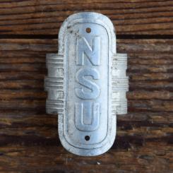 Steuerkopfschild NSU, 50er Jahre, Originalschild aus Sammlungsbestand 