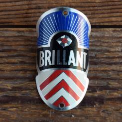Steuerkopfschild BRILLANT, 50er Jahre, Originalschild aus Sammlungsbestand 
