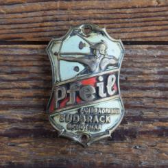 Steuerkopfschild PFEIL, 50er Jahre, Originalschild aus Sammlungsbestand 