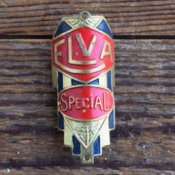 Steuerkopfschild ELVA, 50er Jahre, Originalschild aus Sammlungsbestand 