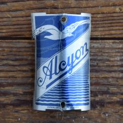 Steuerkopfschild ALCYON, 50er Jahre, Originalschild aus Sammlungsbestand 