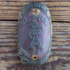 Steuerkopfschild  RAFA, 50er Jahre, Originalschild aus Sammlungsbestand 