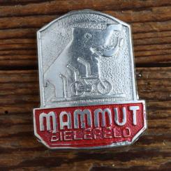 Schutzblechwappen für hinten MAMMUT, 50er Jahre, Originalschild aus Sammlungsbestand 