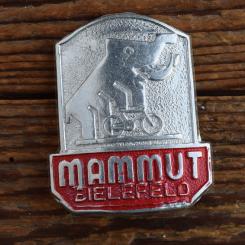 Schutzblechwappen für hinten MAMMUT, 50er Jahre, Originalschild aus Sammlungsbestand 