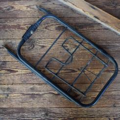 Gepäckträger, 42,5 x 25cm, orig. 70er Jahre, unrestaurierter Originalzustand, passend für 26/28er Fahrräder 