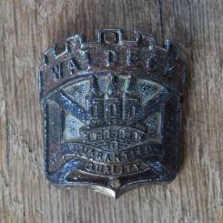 Steuerkopfschild WALDECK, 50er Jahre, Originalschild aus Sammlungsbestand 