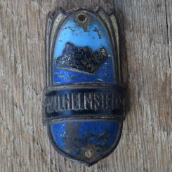 Steuerkopfschild WILHELMSTEIN, 50er Jahre, Originalschild aus Sammlungsbestand 