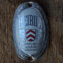 Steuerkopfschild HEIBIFA, 50er Jahre, Originalschild aus Sammlungsbestand 