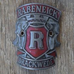 Steuerkopfschild RABENEICK, 50er Jahre, Originalschild aus Sammlungsbestand 