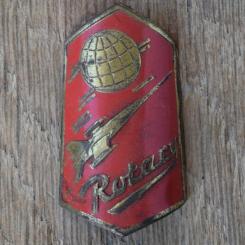 Steuerkopfschild ROTARY, 50er Jahre, Originalschild aus Sammlungsbestand 