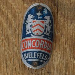 Steuerkopfschild CONCORDIA, 50er Jahre, Originalschild aus Sammlungsbestand 