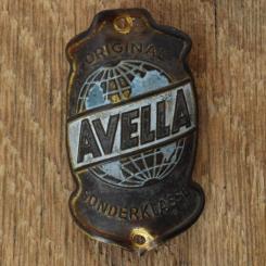 Steuerkopfschild AVELLA, 50er Jahre, Originalschild aus Sammlungsbestand 