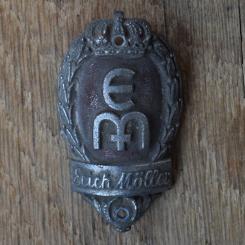 Steuerkopfschild EM ERICH MÖLLER, 50er Jahre, Originalschild aus Sammlungsbestand 