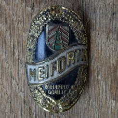 Steuerkopfschild MEIFORTH, 50er Jahre, Originalschild aus Sammlungsbestand 